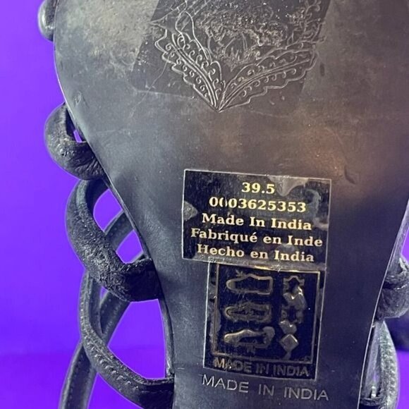 Free People Women's Black Suede Strappy Block Heel Colette Sandal Shoe Size 9‎ - Picture 8 of 8